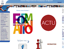 Tablet Screenshot of herault.franceolympique.com