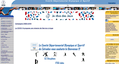 Desktop Screenshot of calvados.franceolympique.com