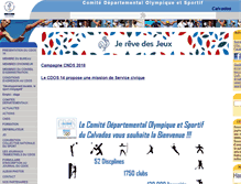 Tablet Screenshot of calvados.franceolympique.com
