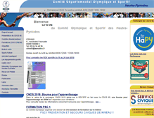 Tablet Screenshot of hautespyrenees.franceolympique.com