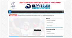 Desktop Screenshot of lotetgaronne.franceolympique.com