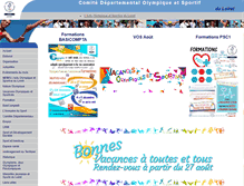 Tablet Screenshot of loiret.franceolympique.com