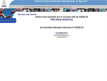 Tablet Screenshot of cotesdarmor.franceolympique.com