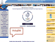 Tablet Screenshot of hautegaronne.franceolympique.com