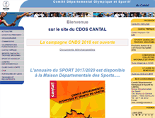 Tablet Screenshot of cantal.franceolympique.com