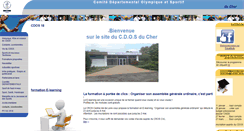 Desktop Screenshot of cher.franceolympique.com
