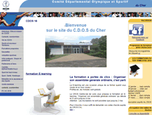 Tablet Screenshot of cher.franceolympique.com
